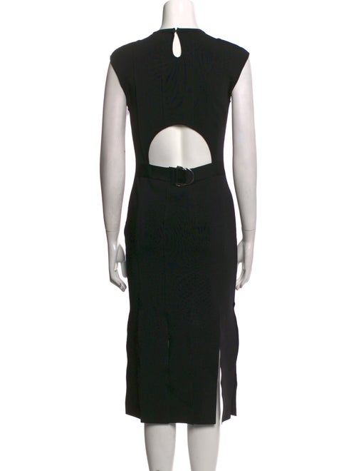 Herve Leger Crew Neck Midi Length Dress