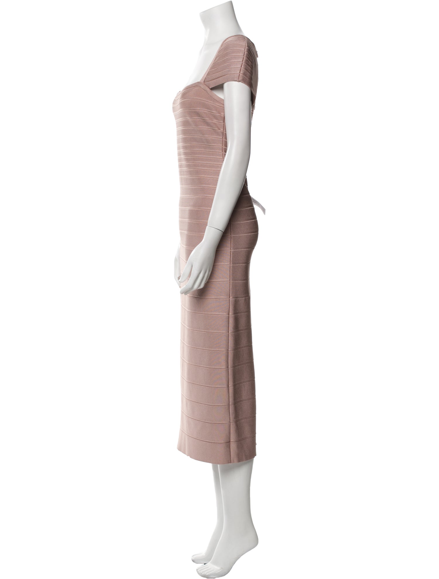 Herve Leger Square Neckline Long Dress w/ Tags