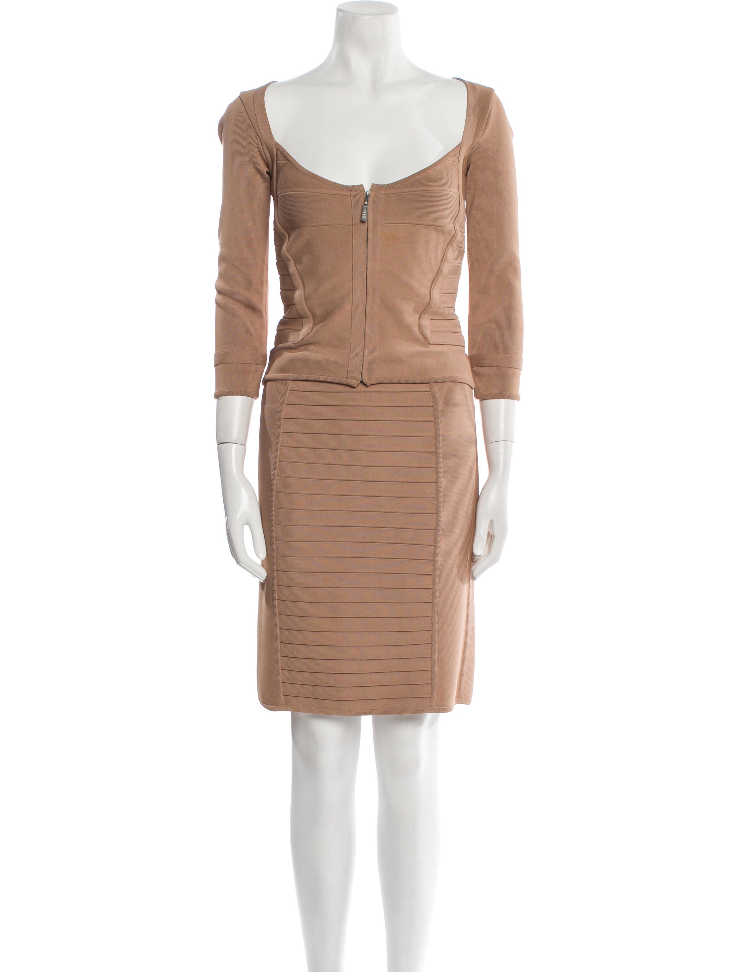 Herve Leger Vintage 1990's Skirt Set