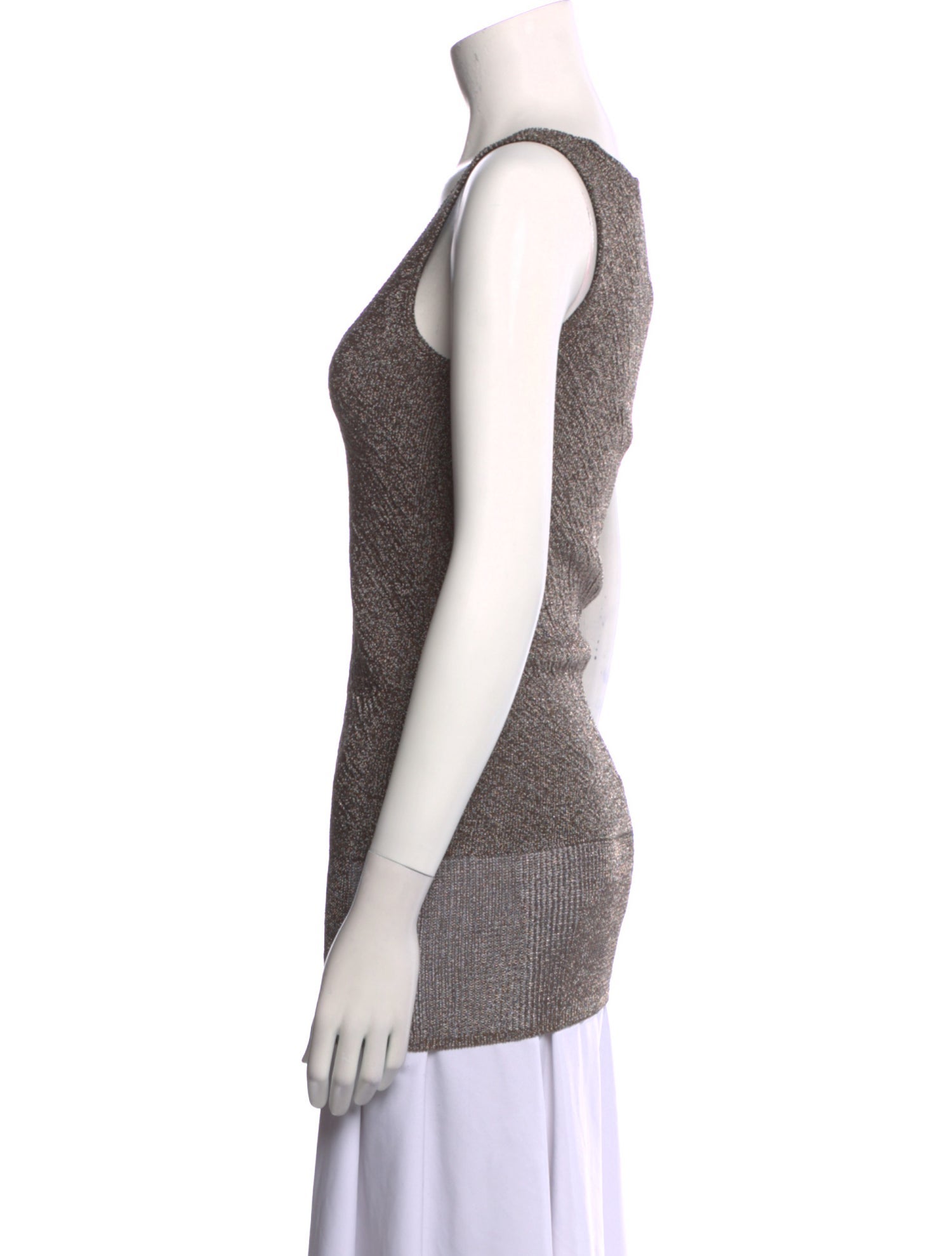 Herve Leger Scoop Neck Sleeveless Top w/ Tags