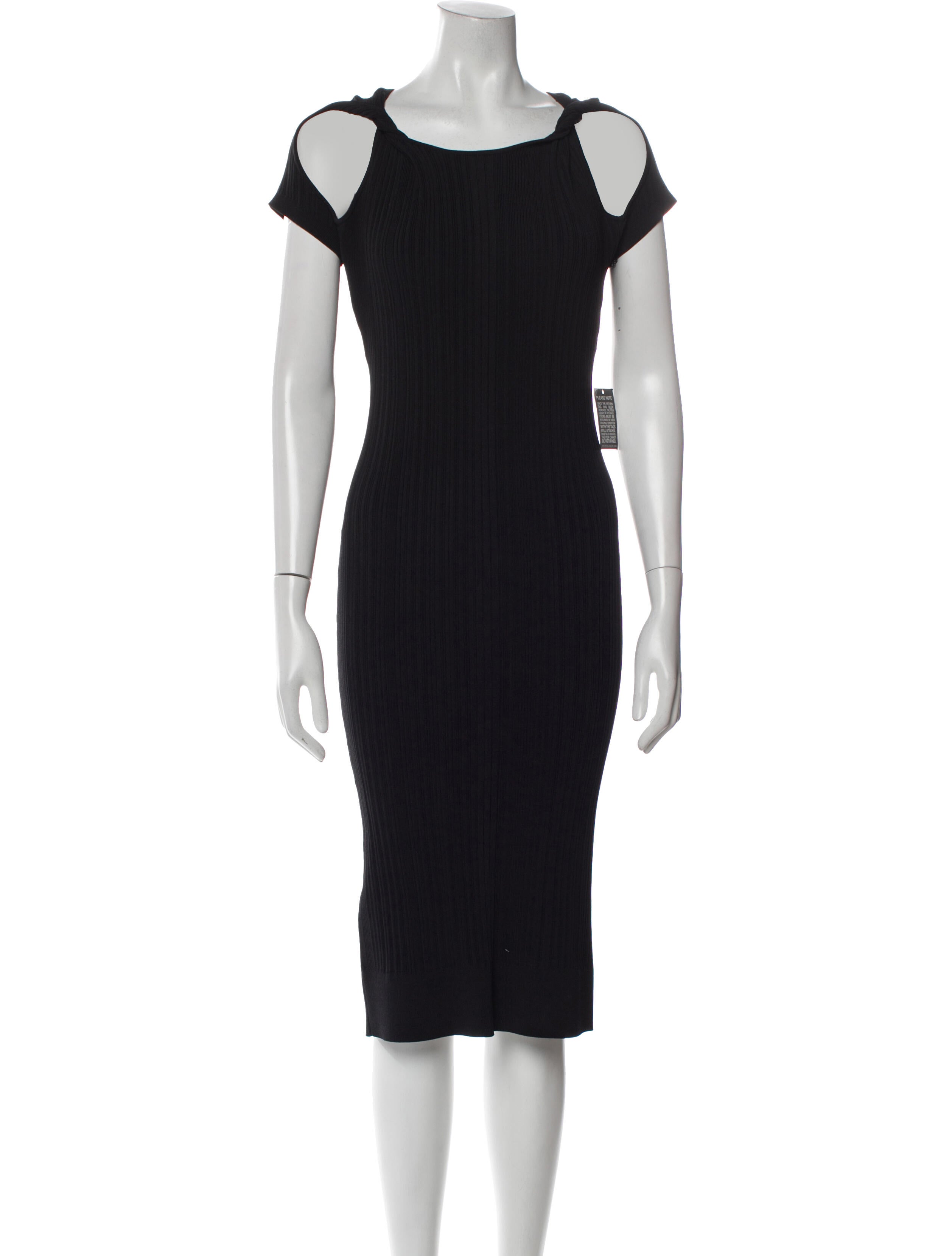 Herve Leger Square Neckline Midi Length Dress w/ Tags