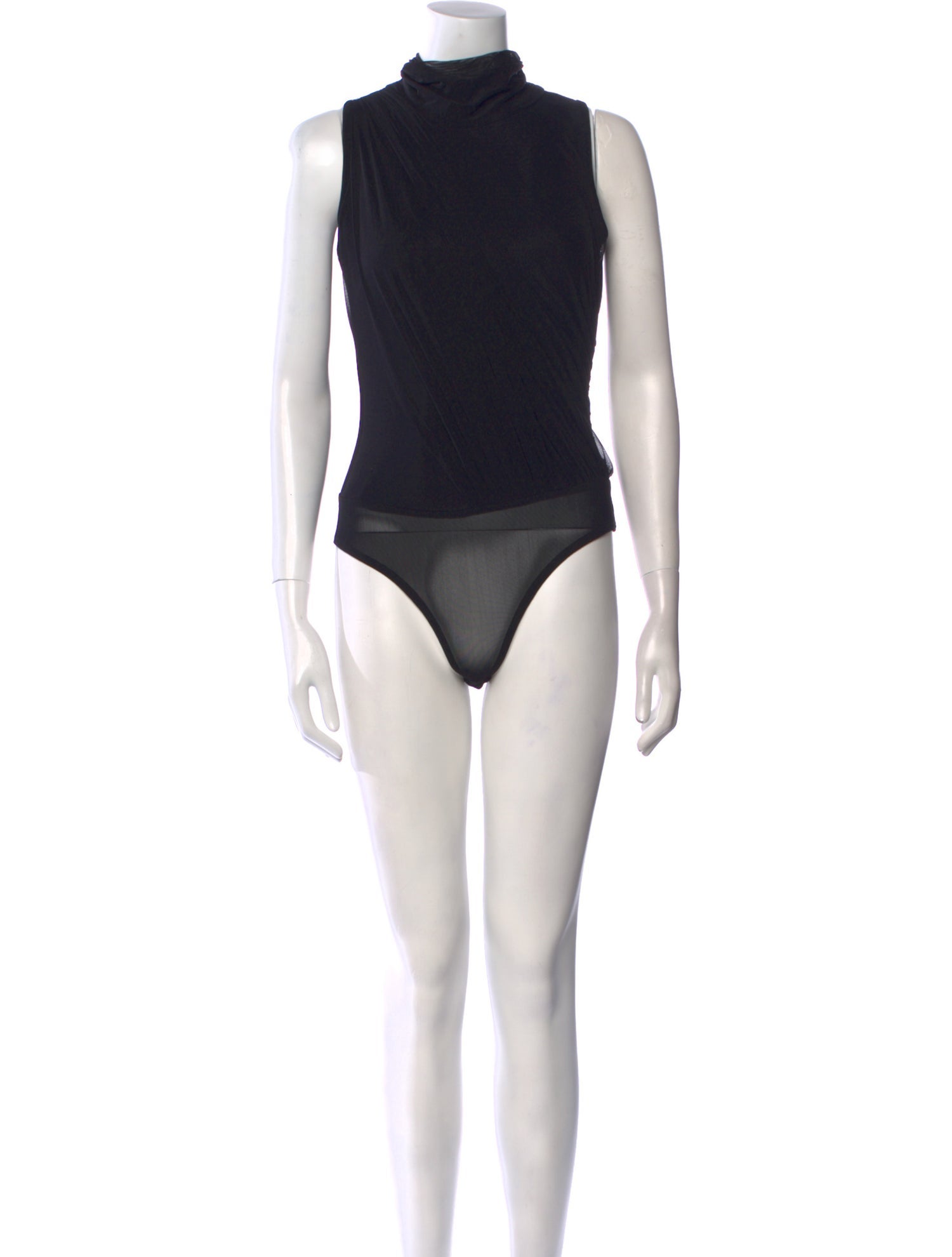 Herve Leger Turtleneck Sleeveless Bodysuit