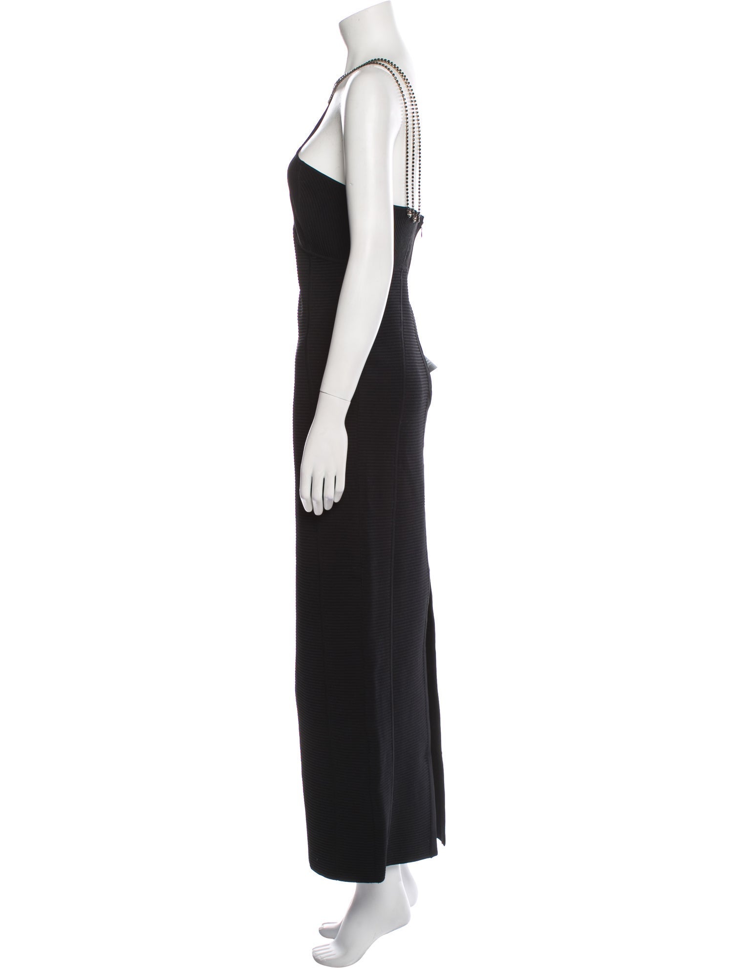 Herve Leger Halterneck Long Dress w/ Tags