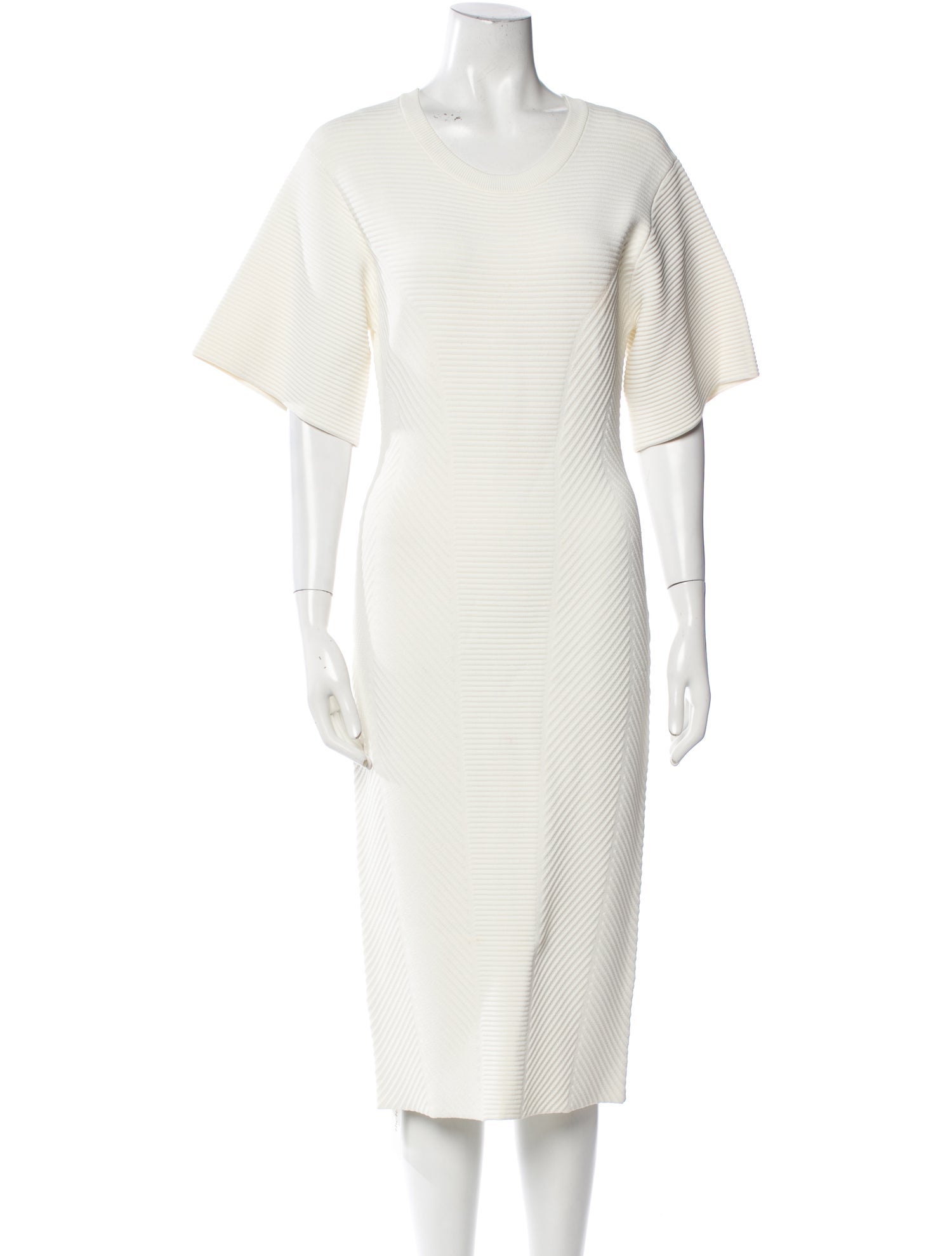 Herve Leger Scoop Neck Midi Length Dress