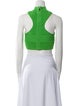 Herve Leger Ottoman Mock Neck Crop Top