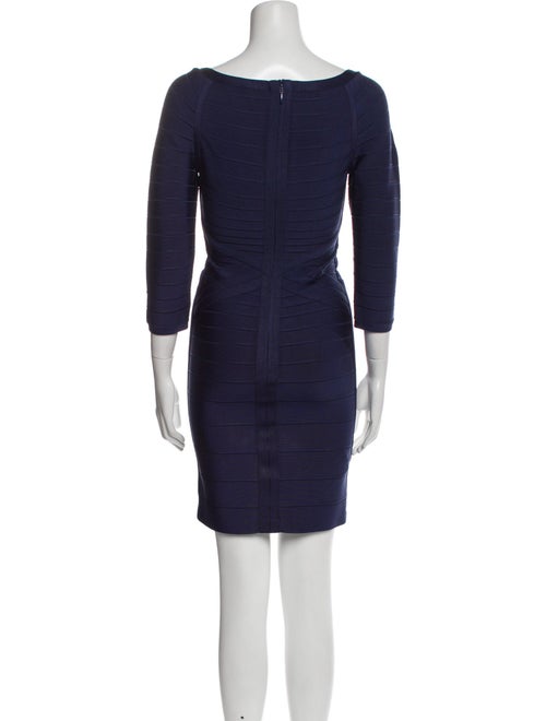 Herve Leger V-Neck Mini Dress
