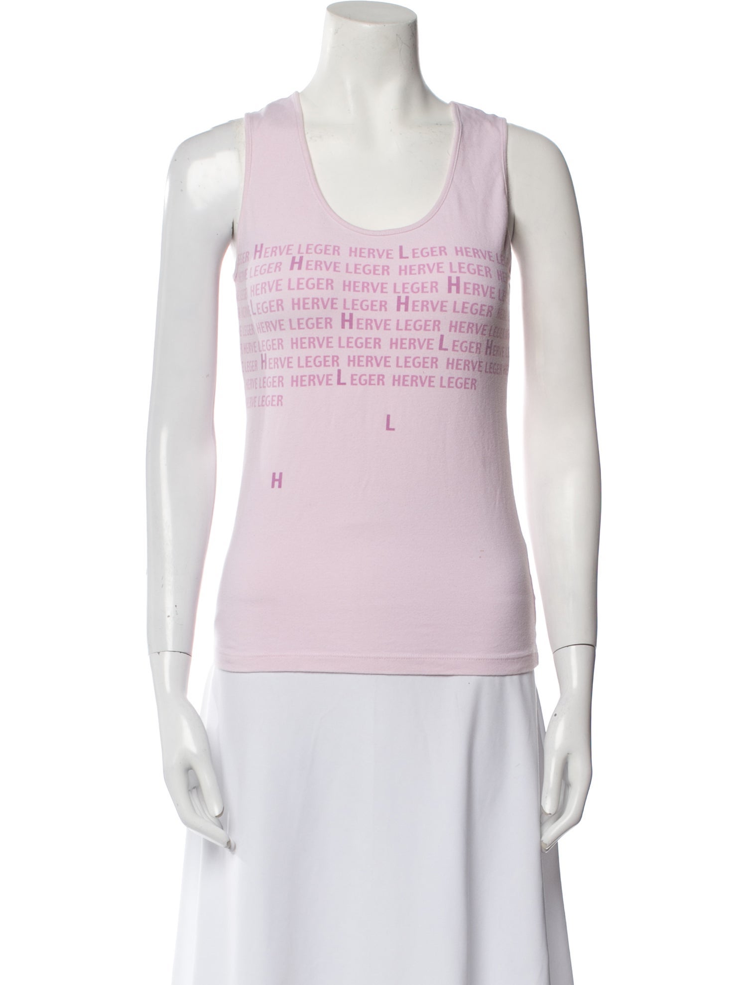 Herve Leger Vintage Graphic Print Top