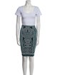 Herve Leger Printed Skirt Set