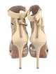 Herve Leger Suede Slingback Sandals