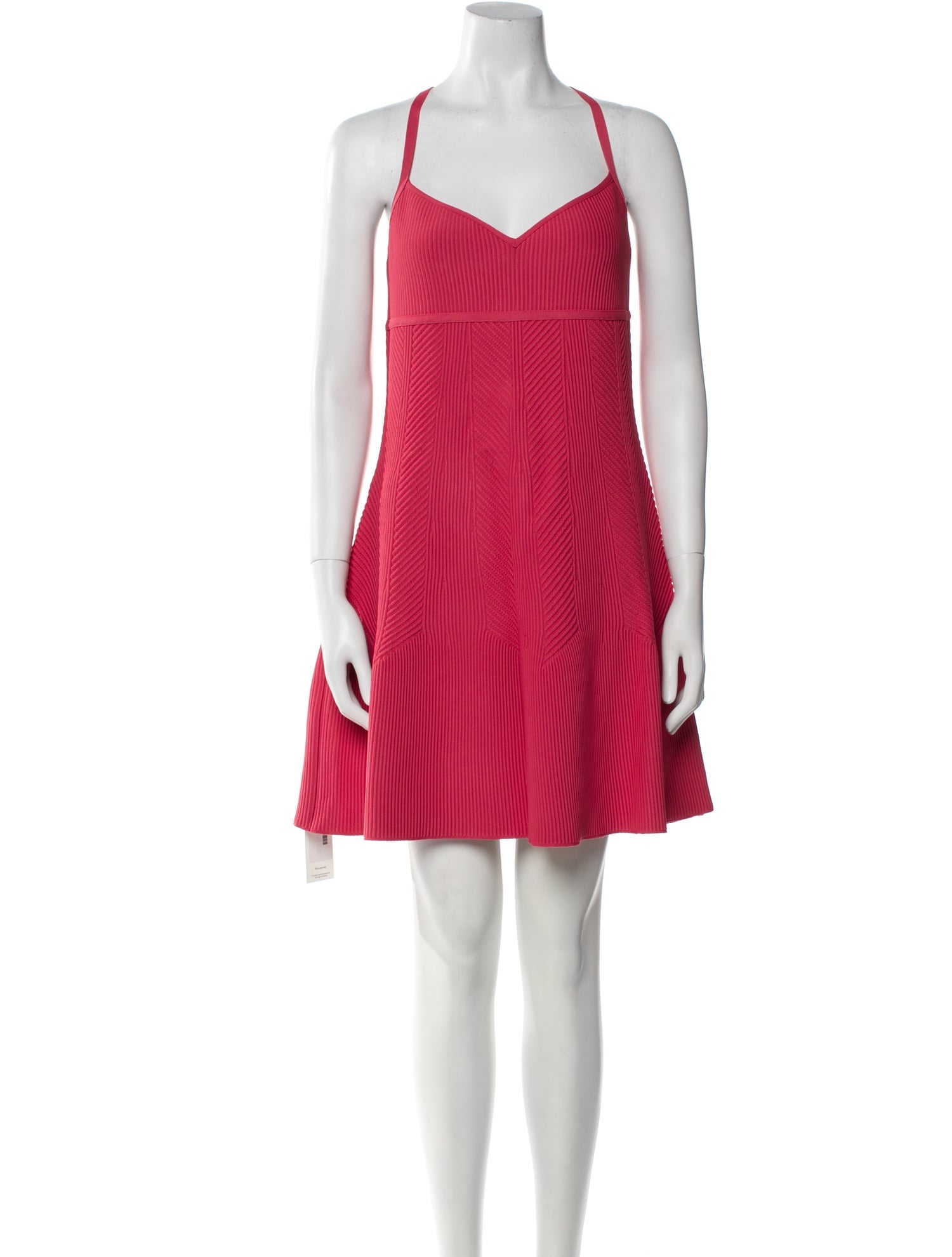 Herve Leger V-Neck Mini Dress