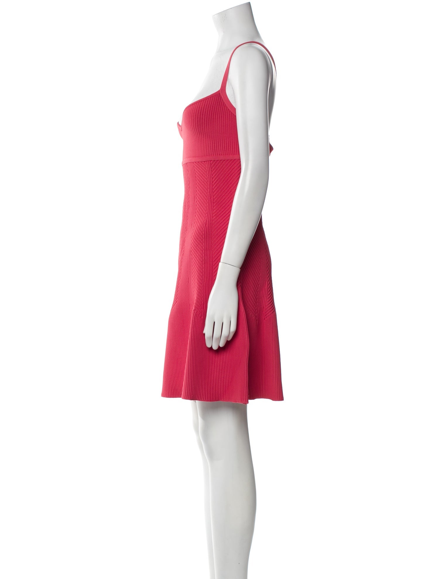 Herve Leger V-Neck Mini Dress