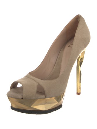 Herve Leger Suede Pumps