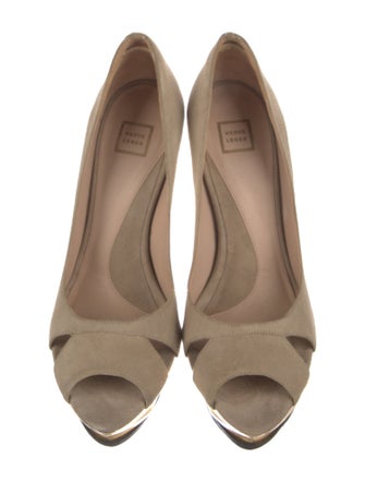 Herve Leger Suede Pumps