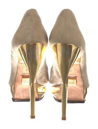 Herve Leger Suede Pumps