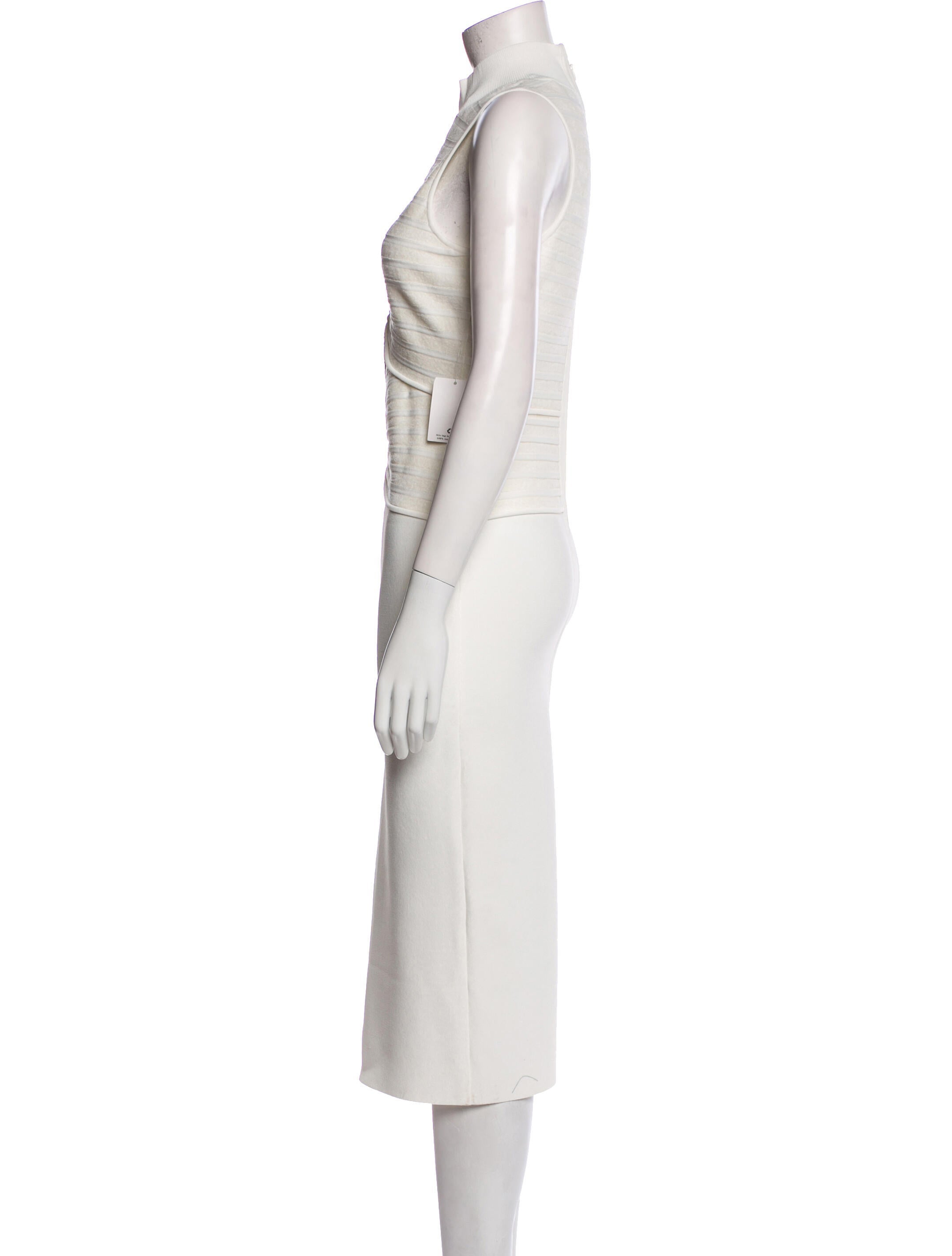 Herve Leger Mock Neck Midi Length Dress w/ Tags