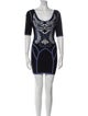 Herve Leger Printed Mini Dress