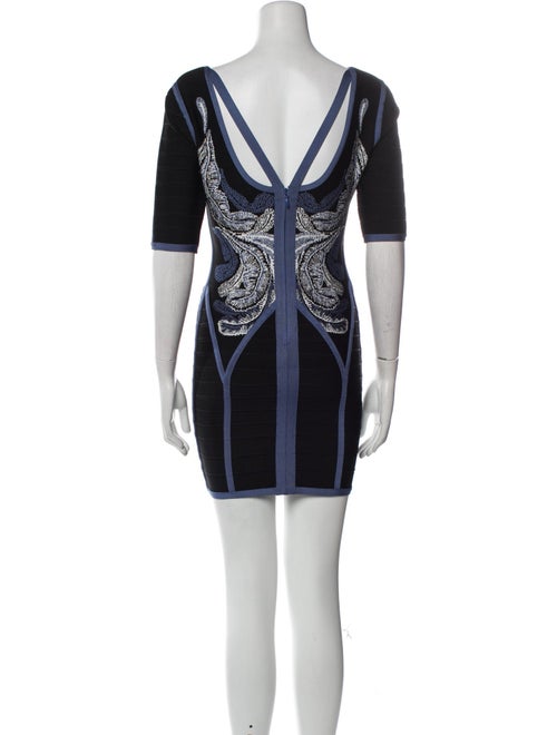 Herve Leger Printed Mini Dress