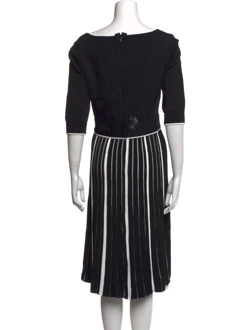 Herve Leger Striped Midi Length Dress