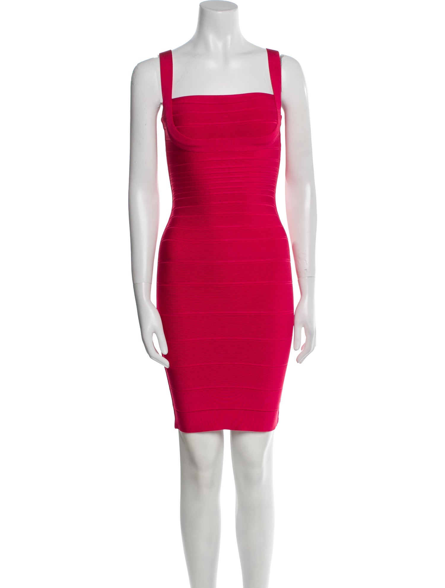 Herve Leger Square Neckline Mini Dress