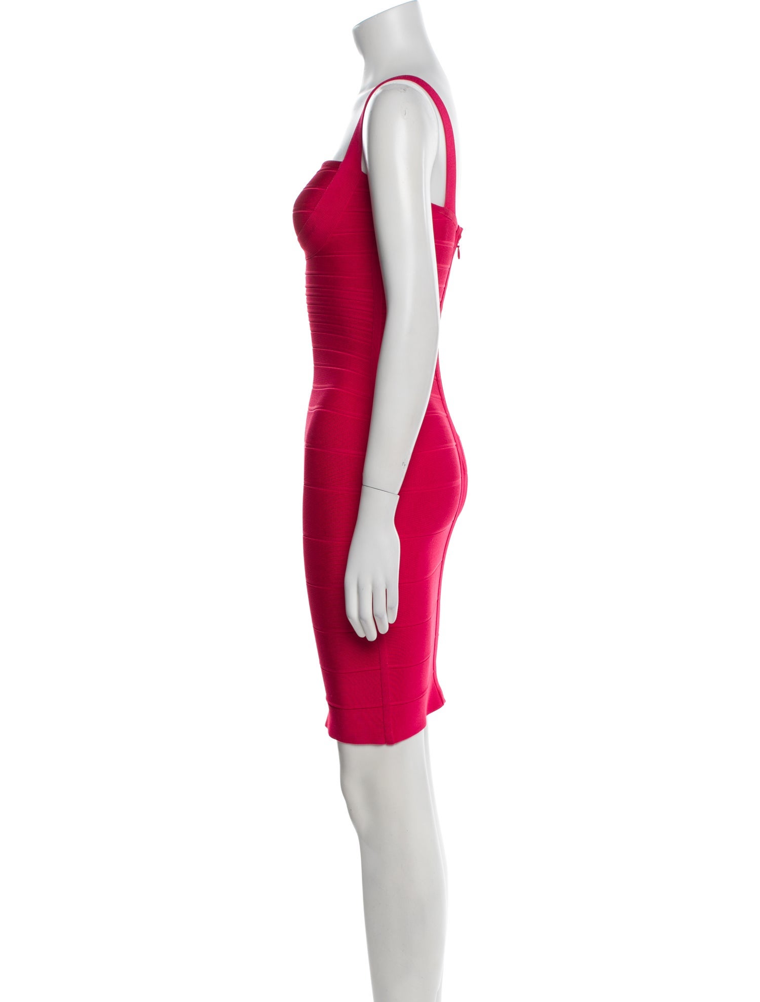 Herve Leger Square Neckline Mini Dress
