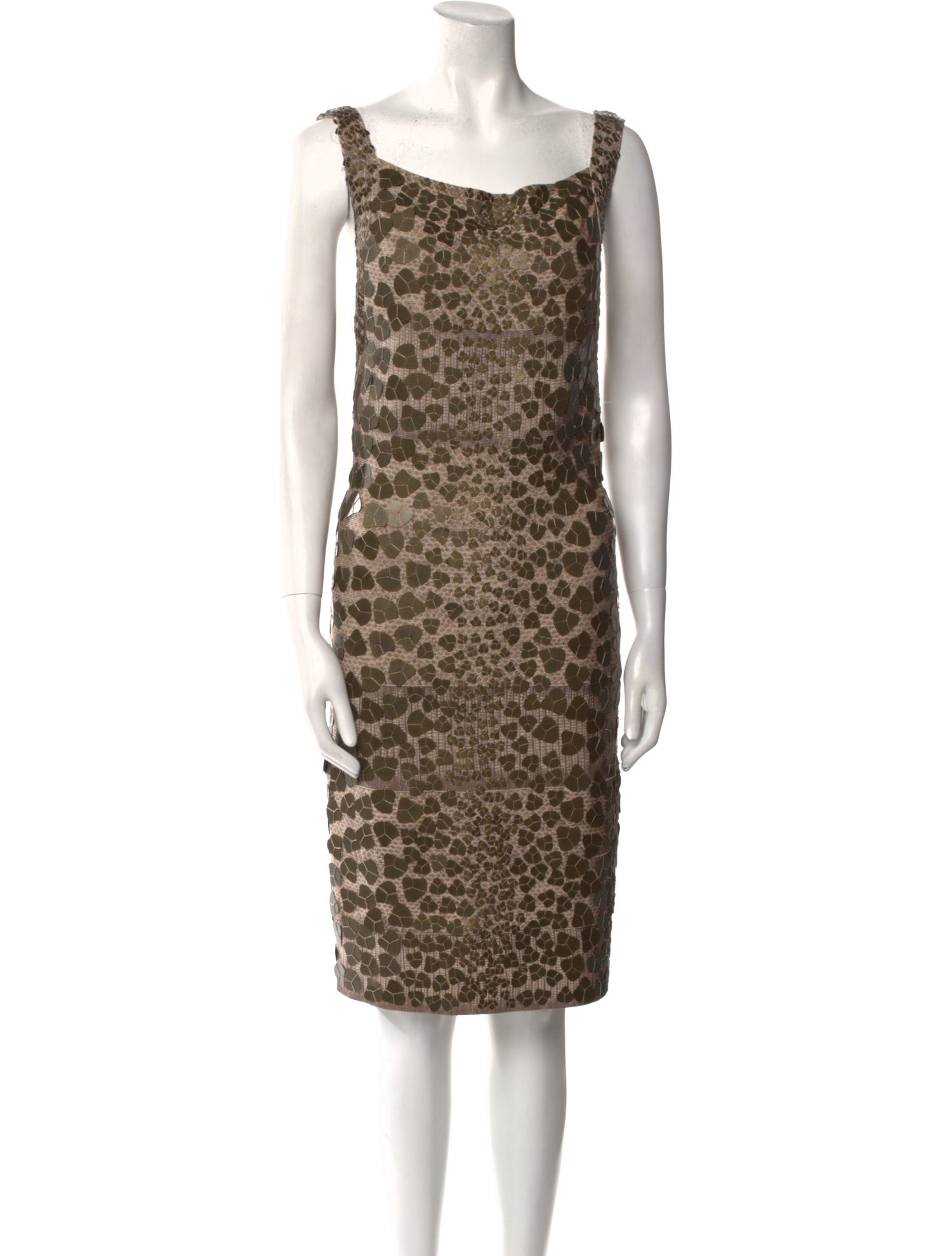 Herve Leger Animal Print Mini Dress