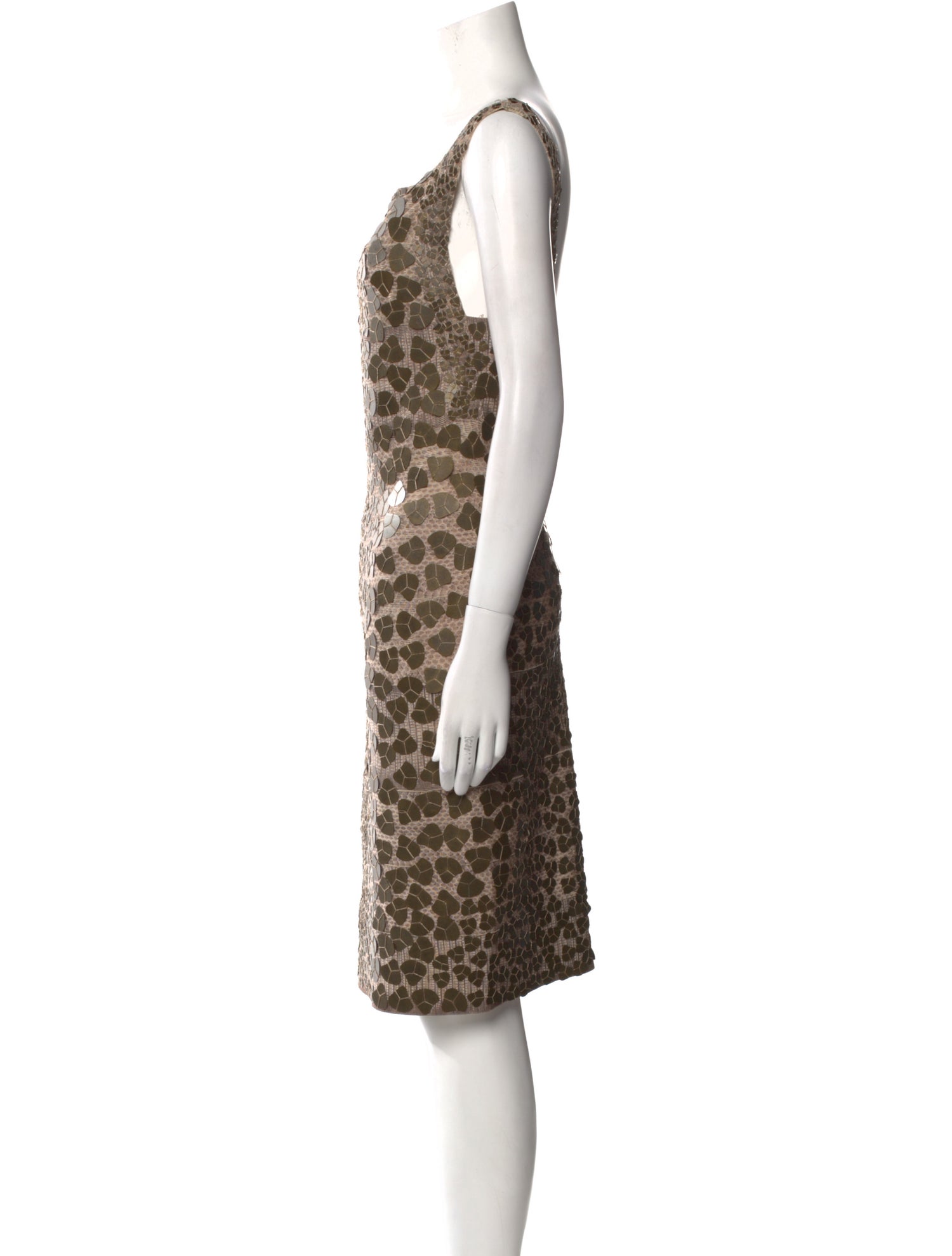 Herve Leger Animal Print Mini Dress