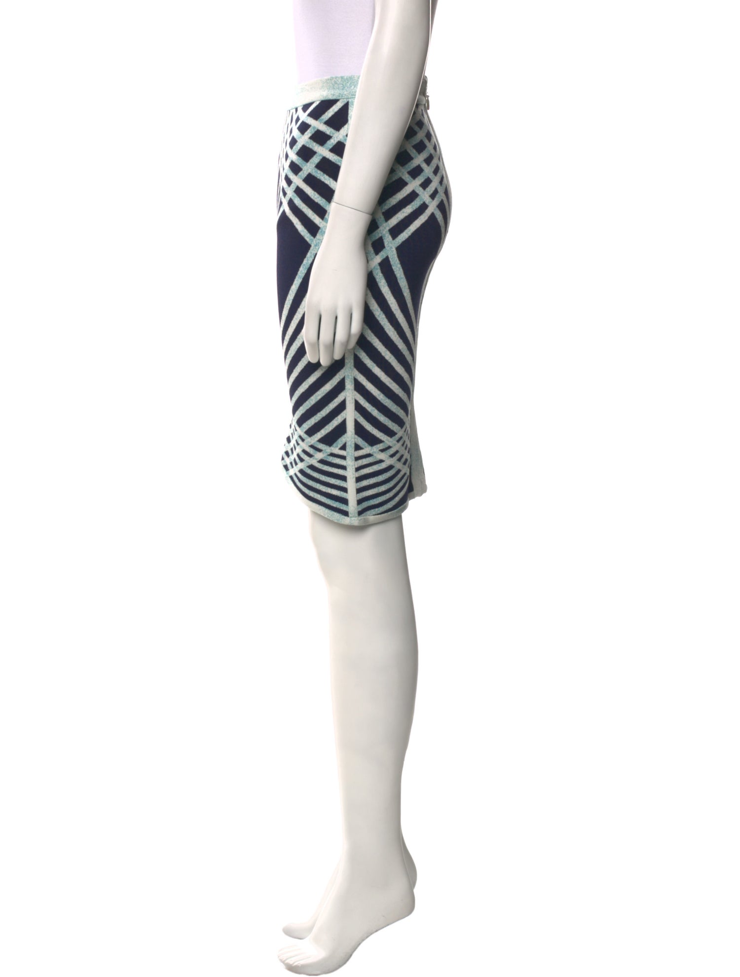 Herve Leger Printed Knee-Length Skirt