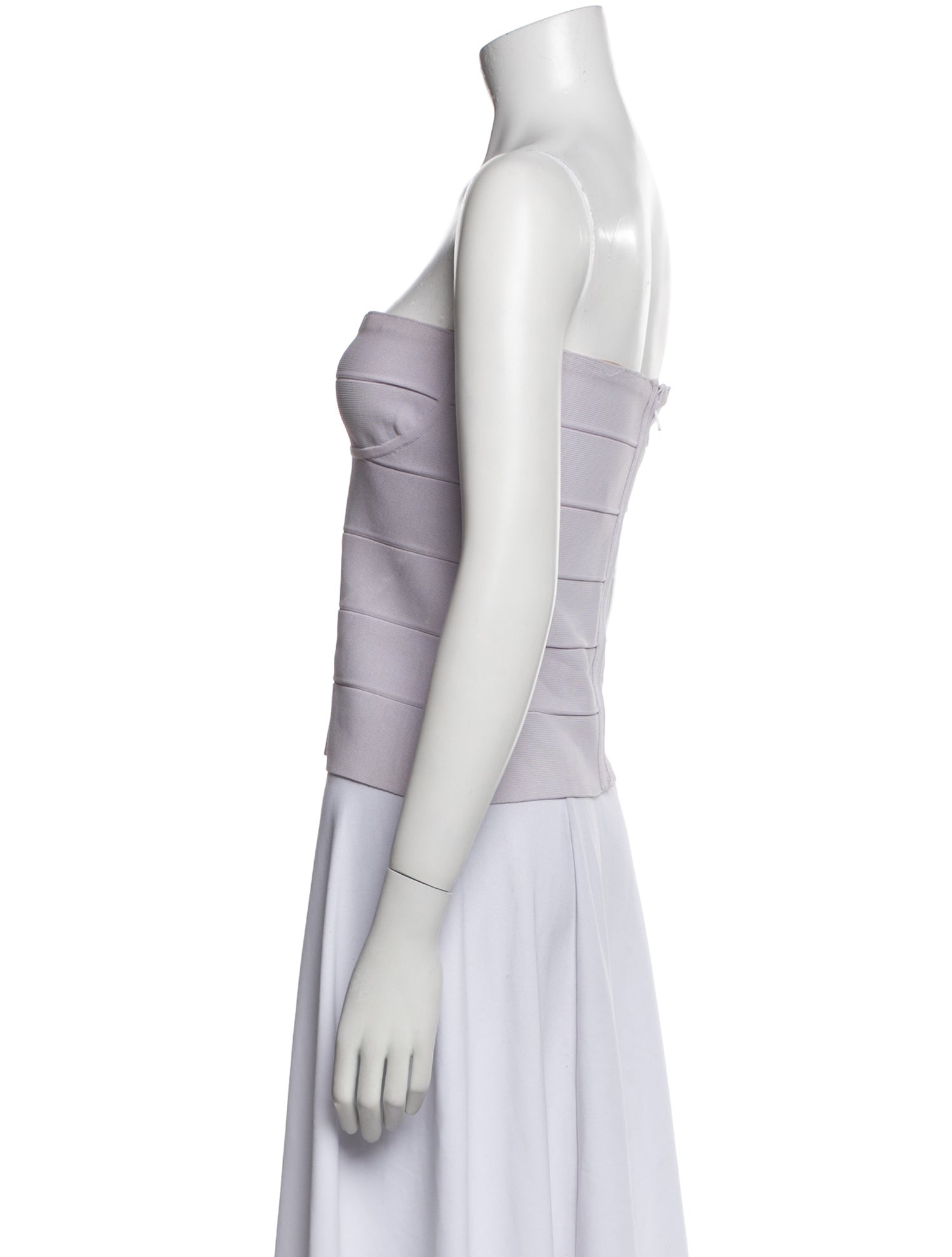 Herve Leger Vintage Strapless Crop Top