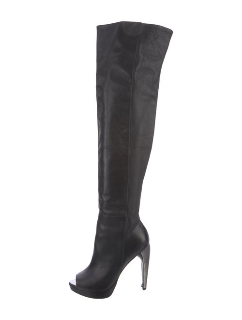 Herve Leger Leather Boots