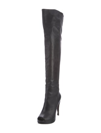 Herve Leger Leather Boots