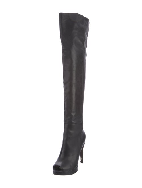 Herve Leger Leather Boots