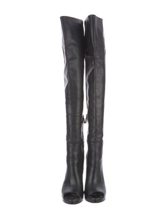Herve Leger Leather Boots