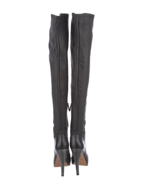 Herve Leger Leather Boots