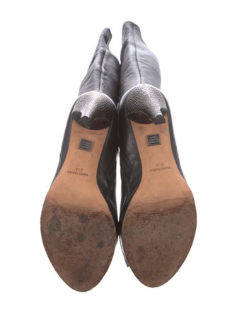 Herve Leger Leather Boots