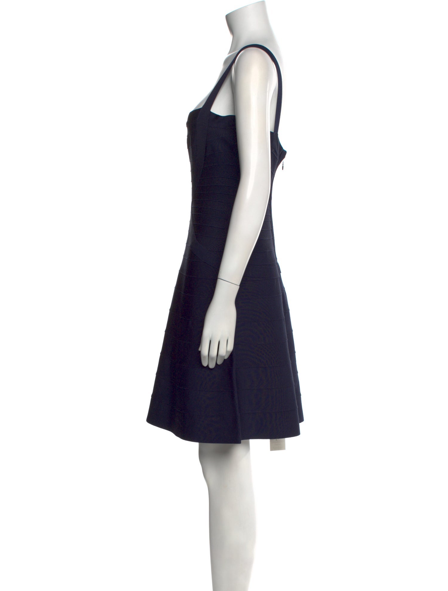 Herve Leger Square Neckline Mini Dress