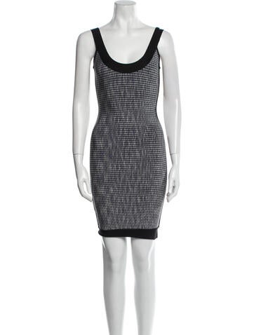 Herve Leger Dresses Houndstooth Print Mini Dress XS