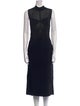 Herve Leger Mock Neck Midi Length Dress