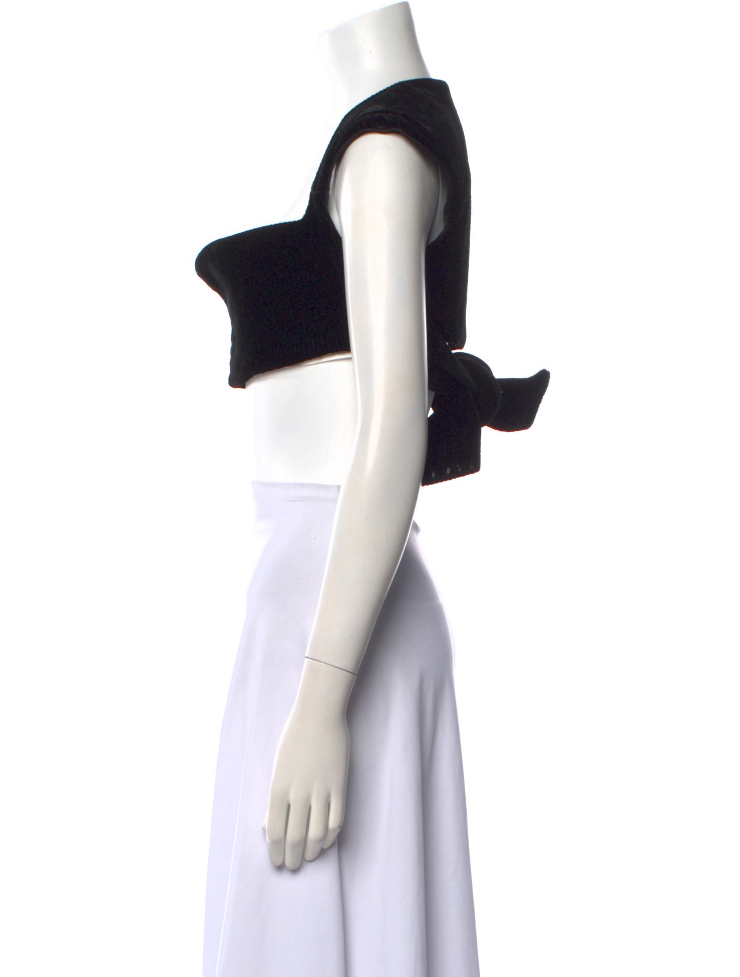 Herve Leger Square Neckline Sleeveless Crop Top w/ Tags