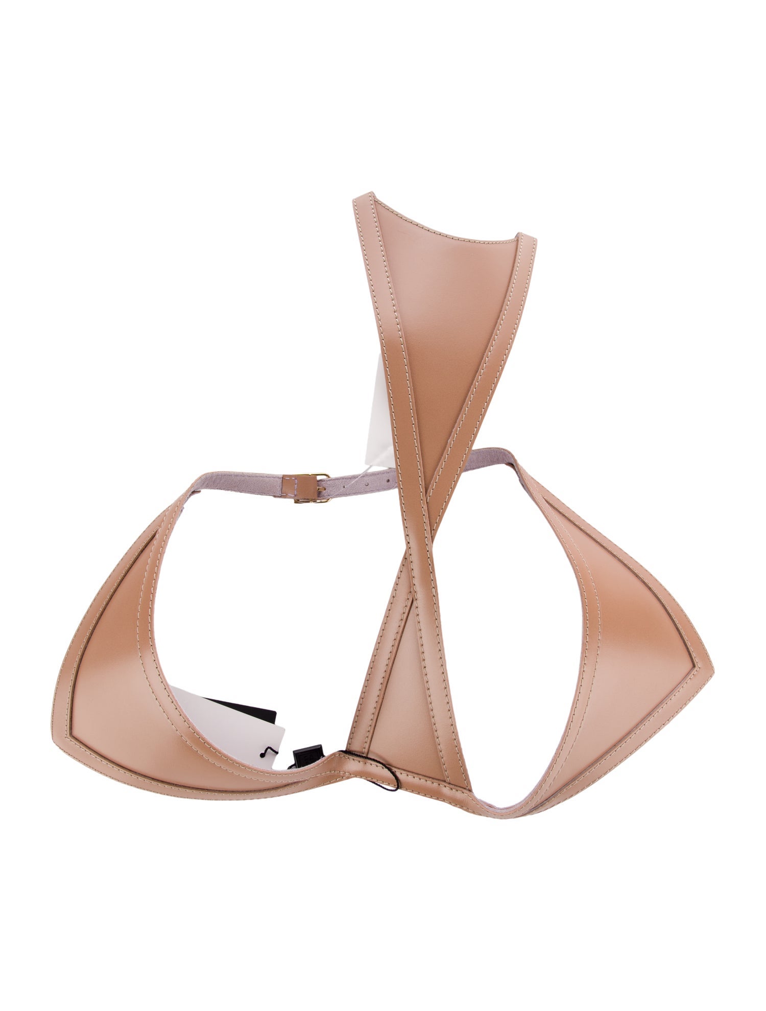 Herve Leger Wide Leather Waist Belt