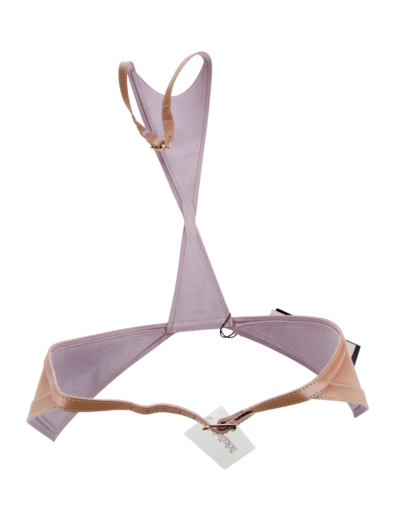 Herve Leger Wide Leather Waist Belt