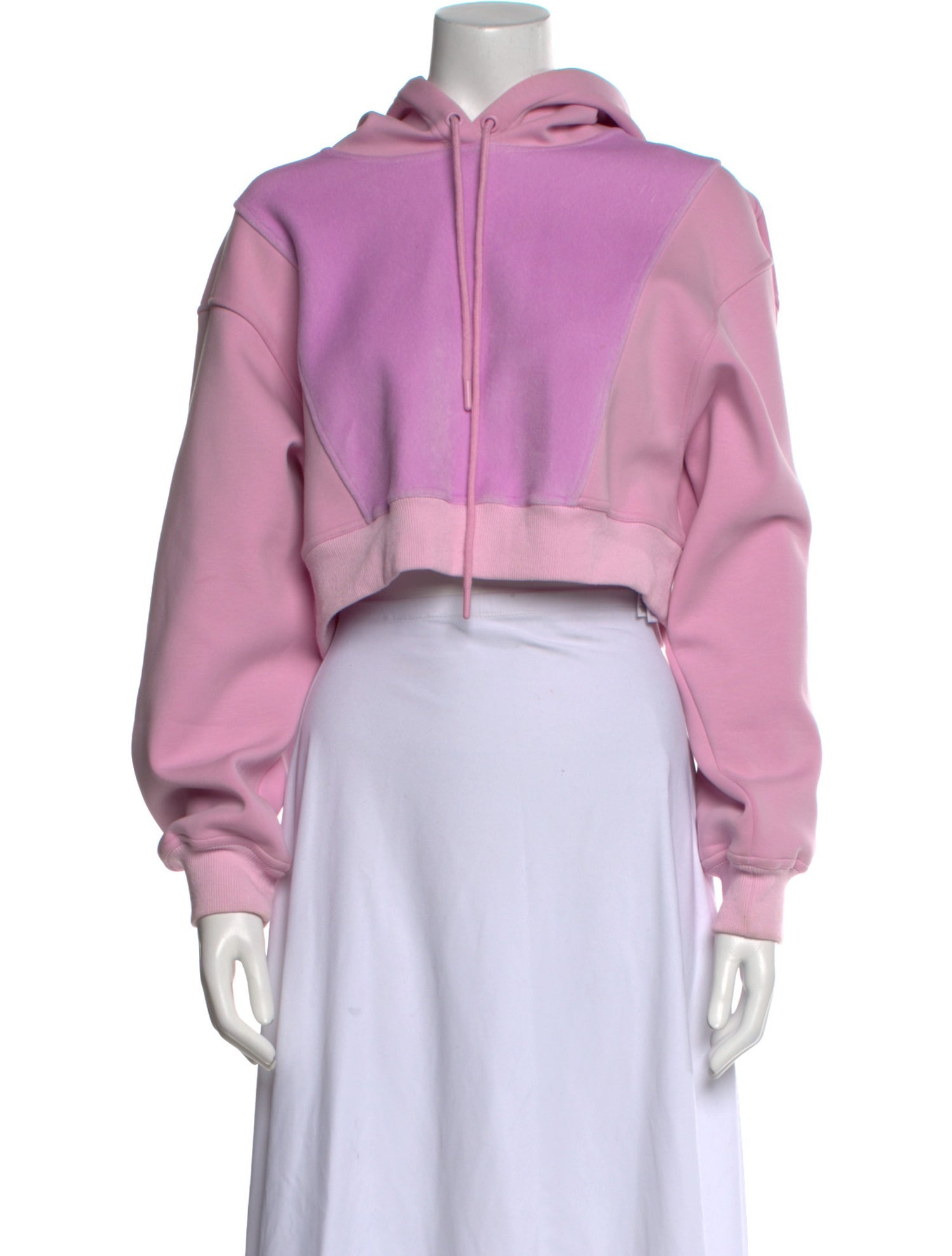 Herve Leger Mock Neck Long Sleeve Sweatshirt