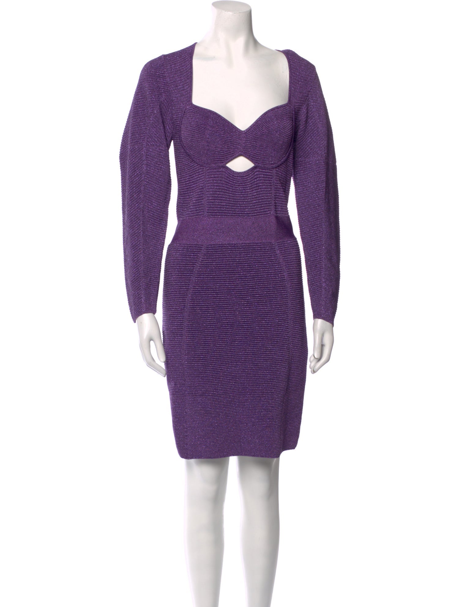 Herve Leger Square Neckline Mini Dress w/ Tags