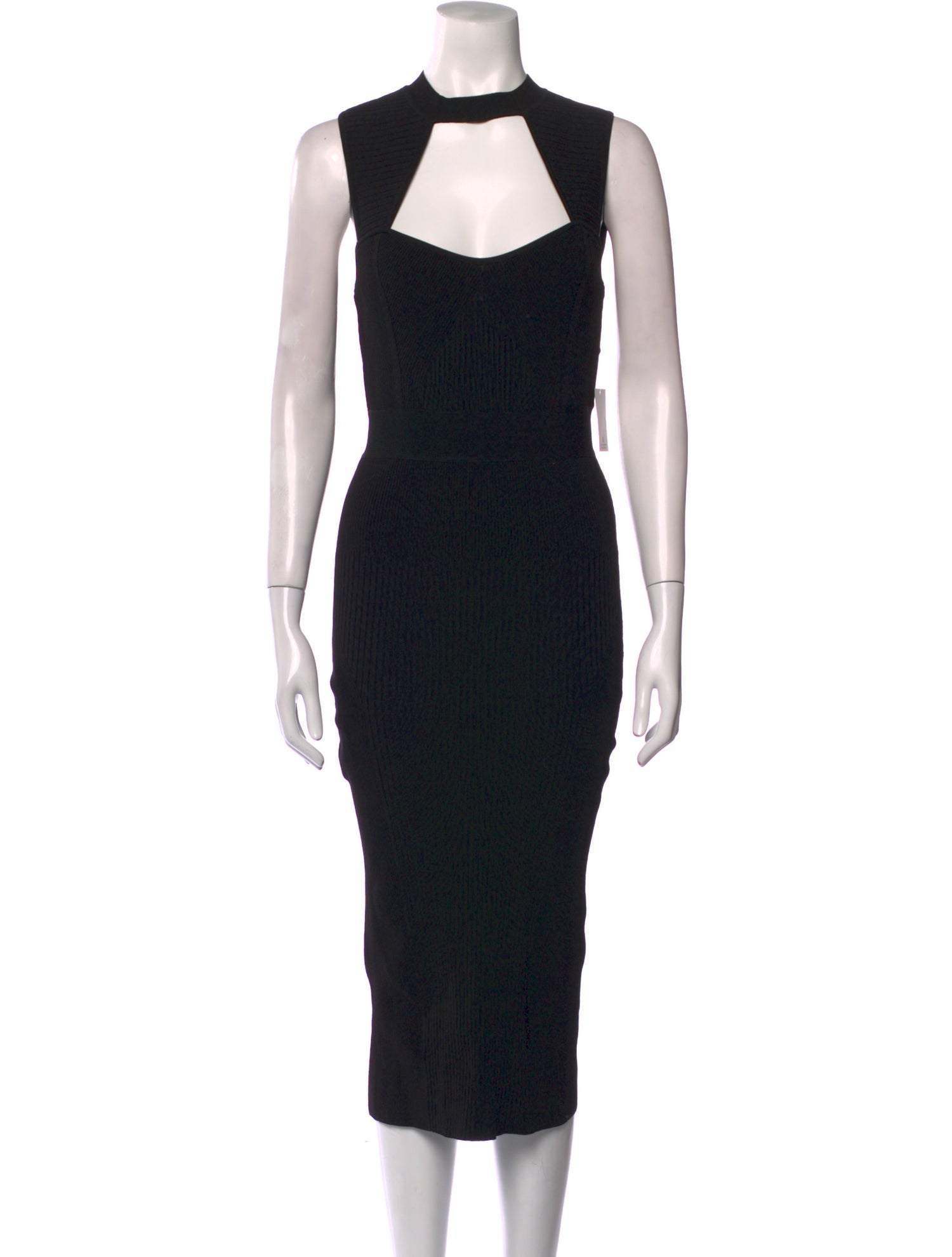 Herve Leger Mock Neck Midi Length Dress w/ Tags