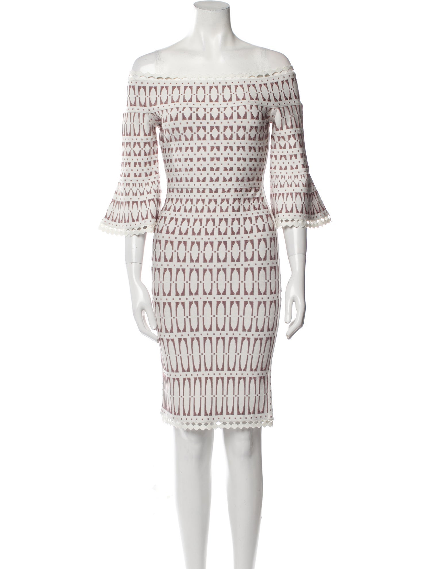 Herve Leger Printed Mini Dress