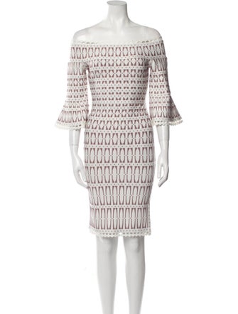 Herve Leger Printed Mini Dress