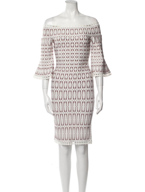 Herve Leger Printed Mini Dress