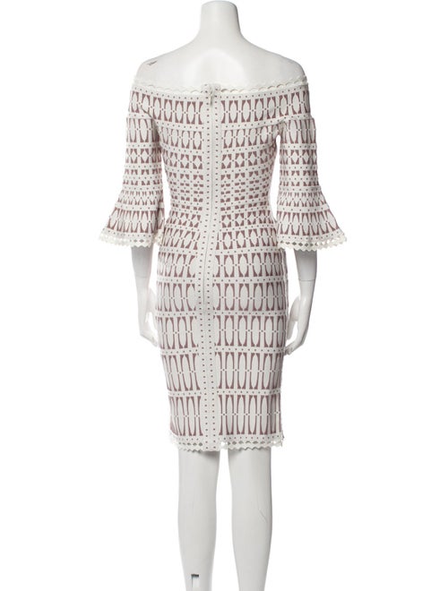 Herve Leger Printed Mini Dress