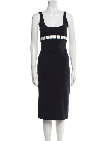 Herve Leger Dresses Printed Midi Length Dress L