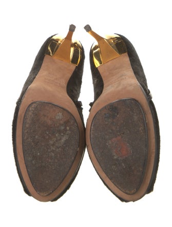 Herve Leger Ponyhair Mules