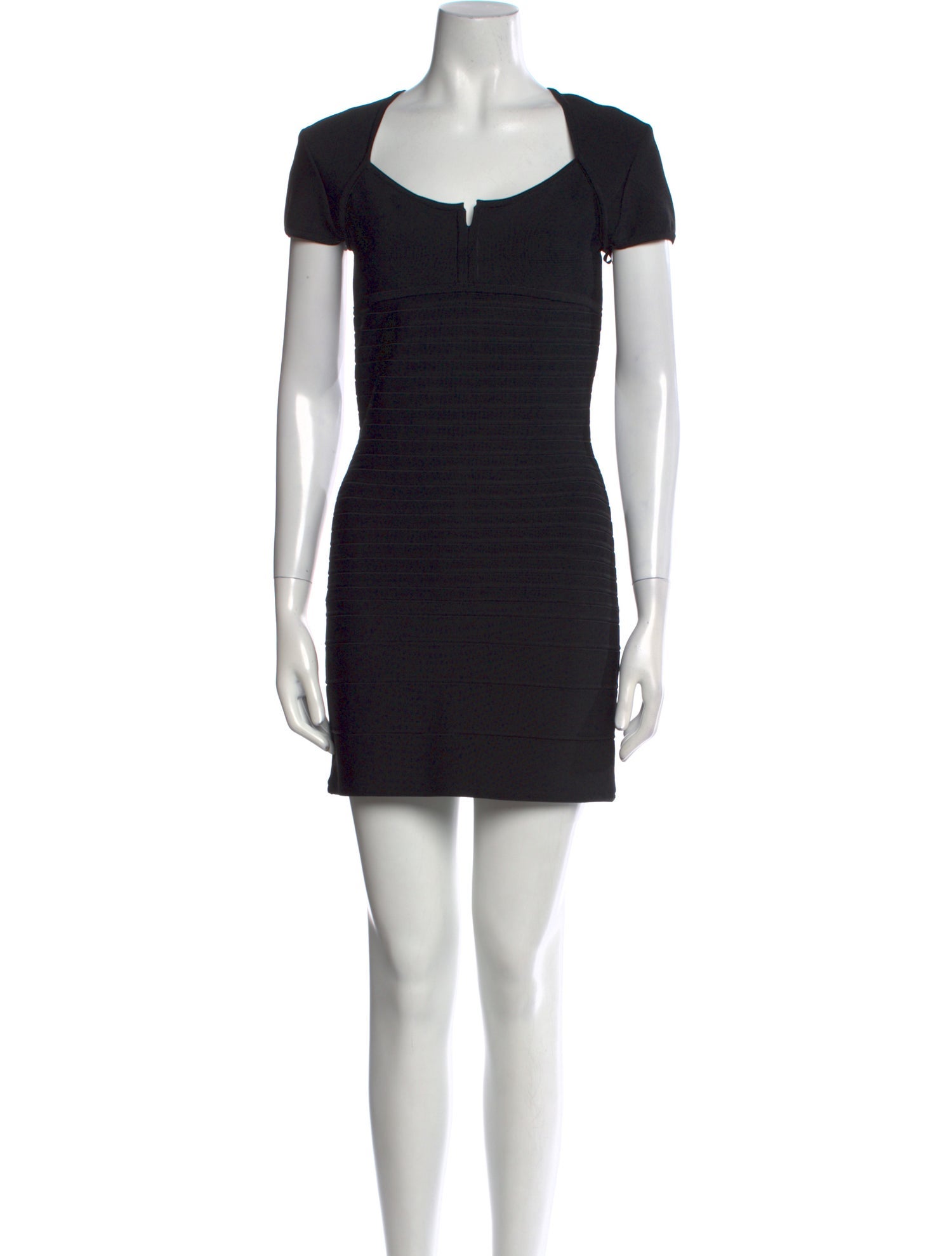 Herve Leger Square Neckline Mini Dress